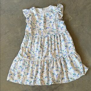 Hayden Girls Pastel Floral Ruffle Dress